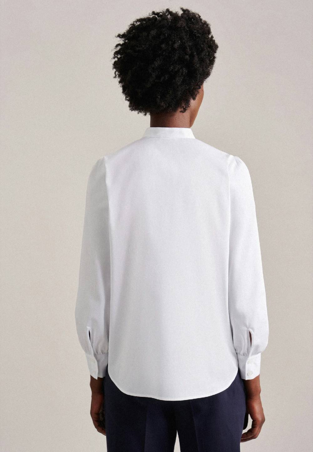 Studio Seidensticker Satin Stehkragenbluse VIP-Rabatte