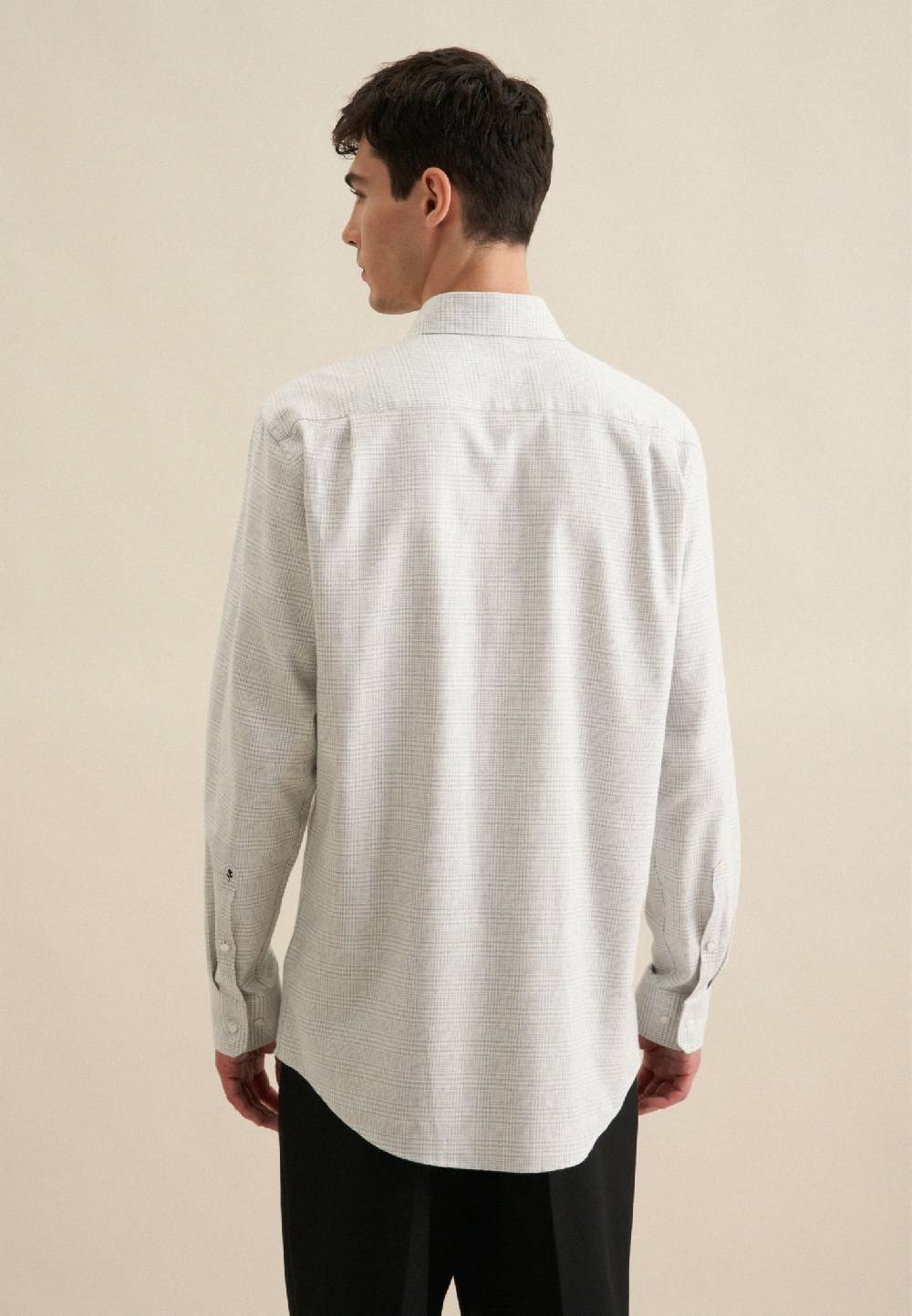 Studio Seidensticker Flanell Flanellhemd in Regular mit Kentkragen Kostenloser Versand