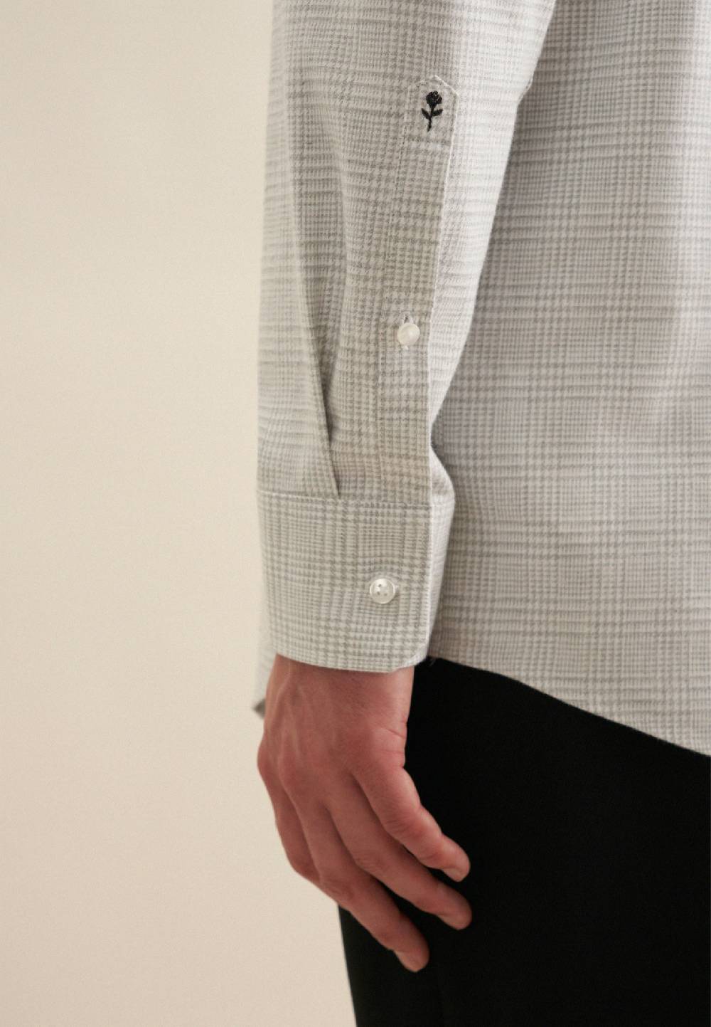 Studio Seidensticker Flanell Flanellhemd in Regular mit Kentkragen Kostenloser Versand