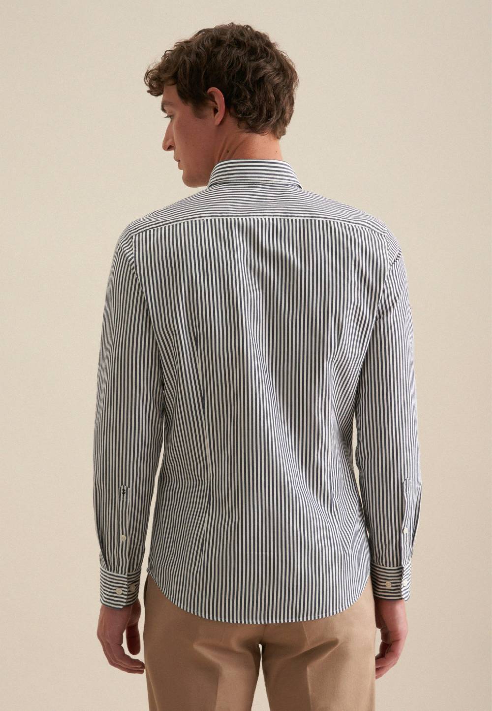 Studio Seidensticker Twill Casual Hemd in Slim mit Button-Down-Kragen Günstig kaufen