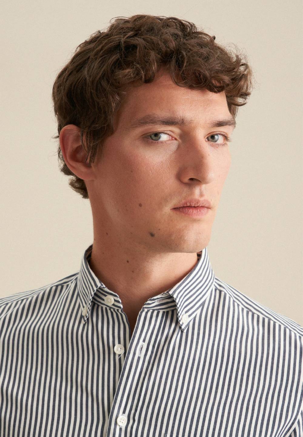 Studio Seidensticker Twill Casual Hemd in Slim mit Button-Down-Kragen Günstig kaufen