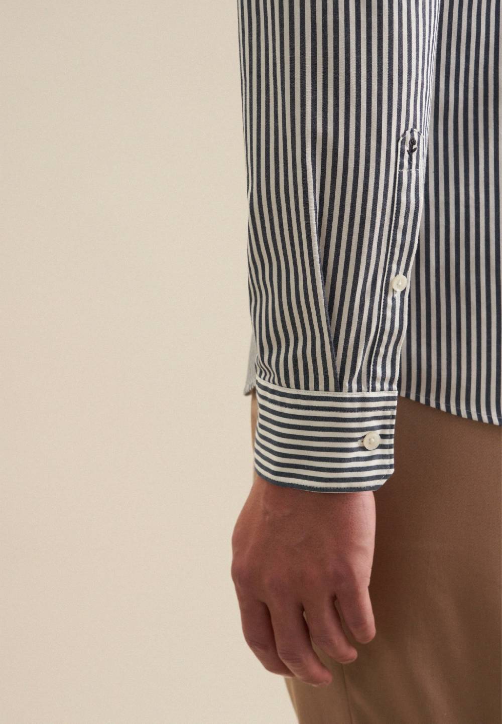 Studio Seidensticker Twill Casual Hemd in Slim mit Button-Down-Kragen Günstig kaufen