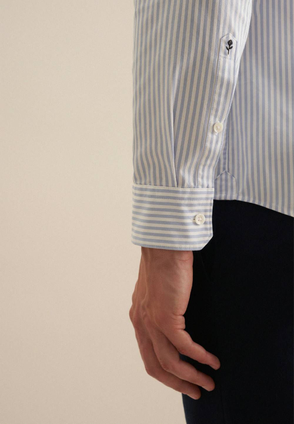 Studio Seidensticker Twill Casual Hemd in Slim mit Button-Down-Kragen Versandkostenfrei