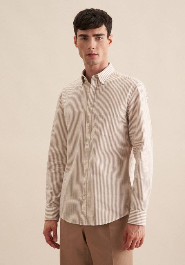Studio Seidensticker Twill Casual Hemd in Slim mit Button-Down-Kragen Großer Ausverkauf