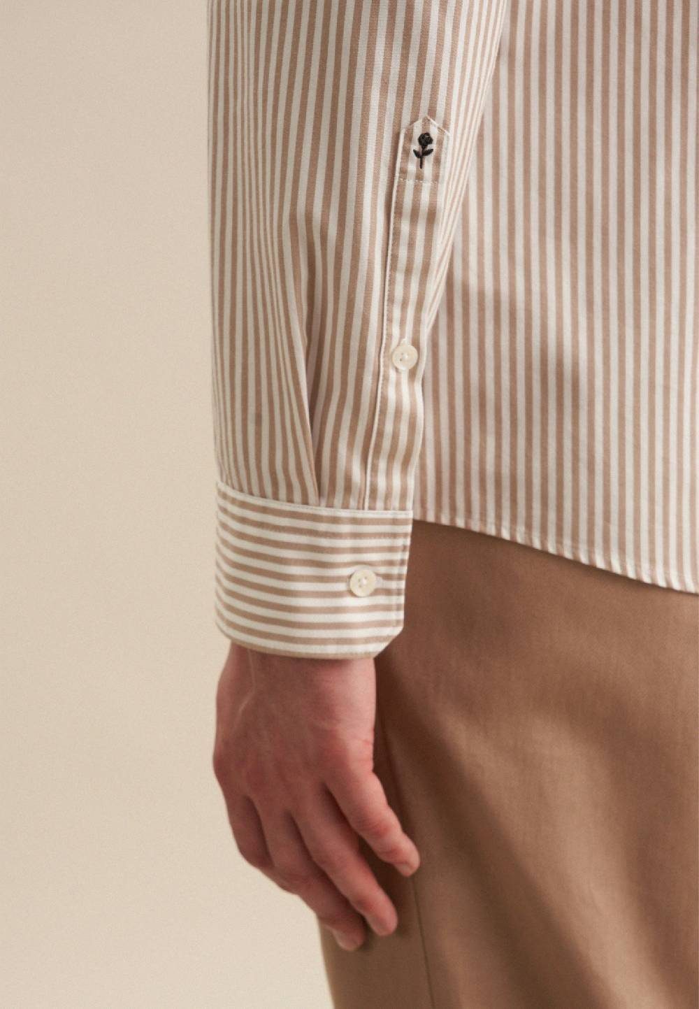 Studio Seidensticker Twill Casual Hemd in Slim mit Button-Down-Kragen Großer Ausverkauf