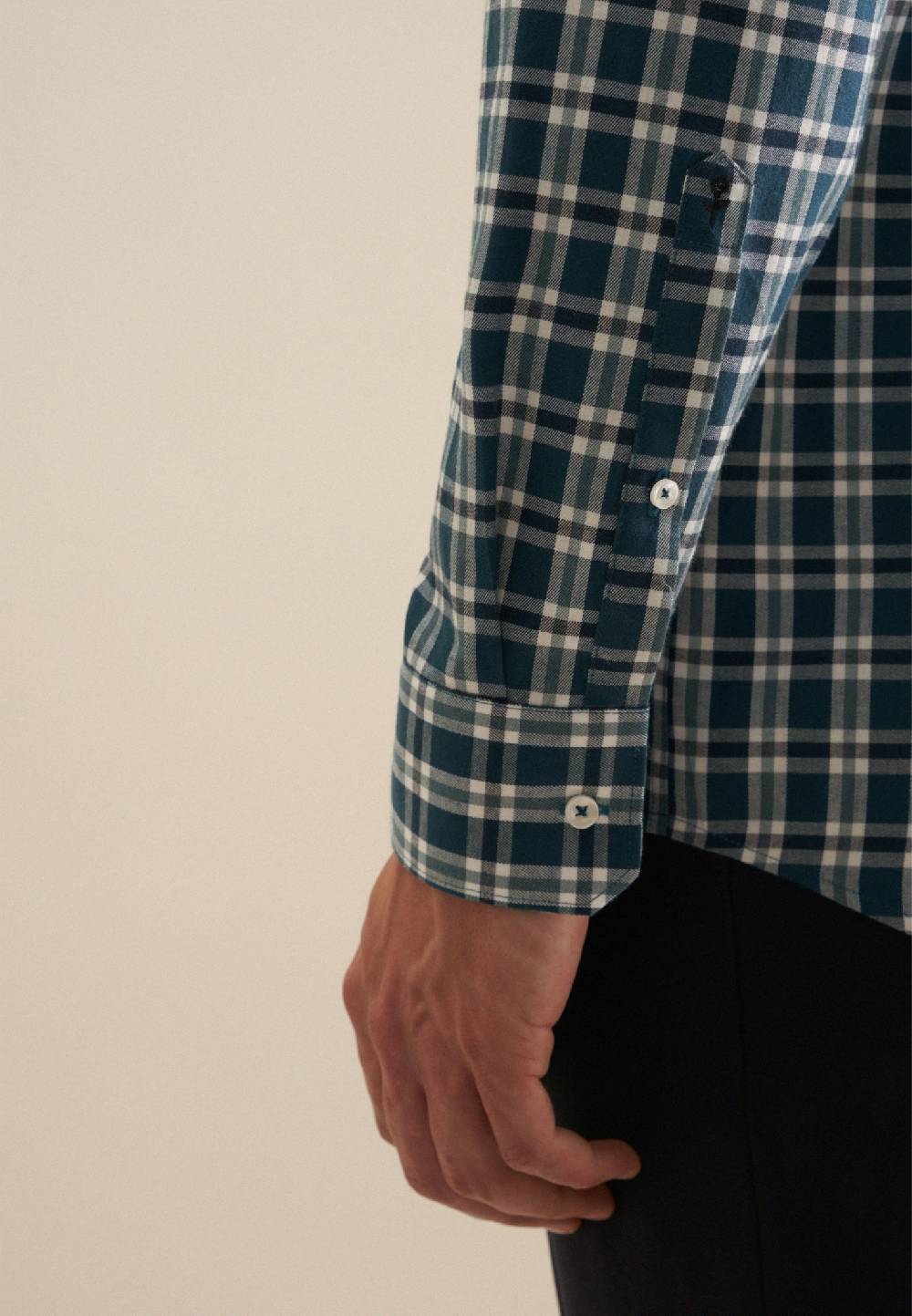 Studio Seidensticker Flanell Flanellhemd in Regular mit Button-Down-Kragen Begrenztes Angebot