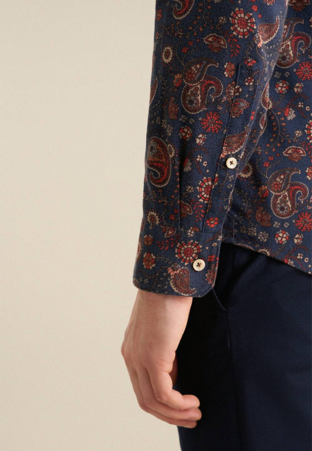 Studio Seidensticker Flanell Casual Hemd in Slim mit Kentkragen Exklusivangebot