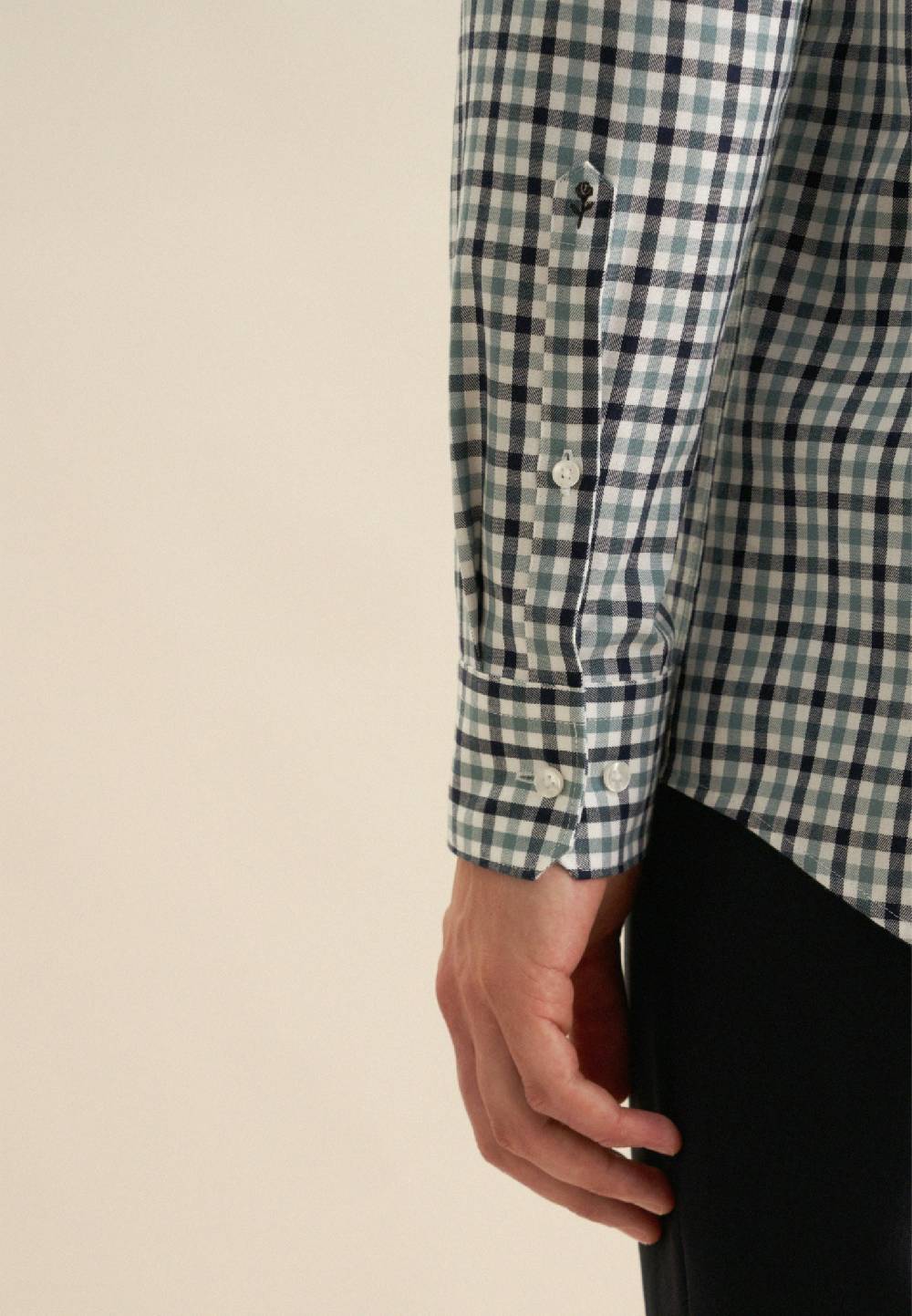 Studio Seidensticker Flanell Flanellhemd in Regular mit Button-Down-Kragen Saisonschlussverkauf