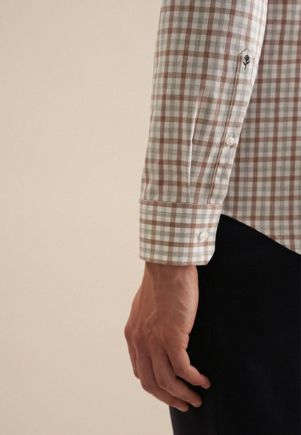 Studio Seidensticker Flanell Flanellhemd in Regular mit Button-Down-Kragen Cyber Monday