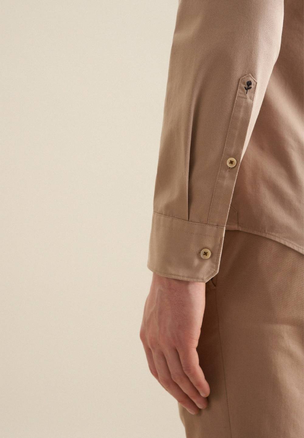 Studio Seidensticker Twill Casual Hemd in Slim mit Kentkragen Neueste Mode