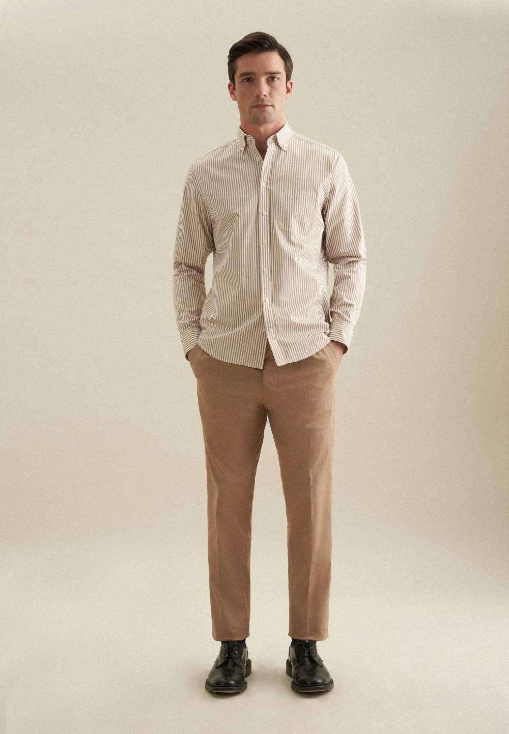 Studio Seidensticker Twill Casual Hemd in Regular mit Button-Down-Kragen Saisonale Angebote