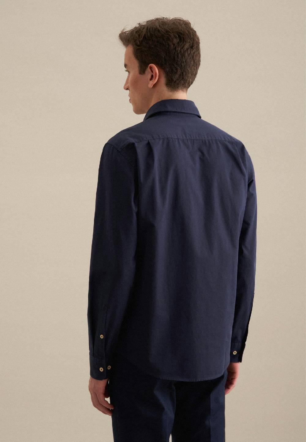 Studio Seidensticker Twill Casual Hemd in Regular mit Kentkragen Räumungsverkauf