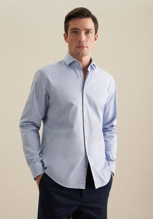 Studio Seidensticker Twill Casual Hemd in Regular mit Kentkragen