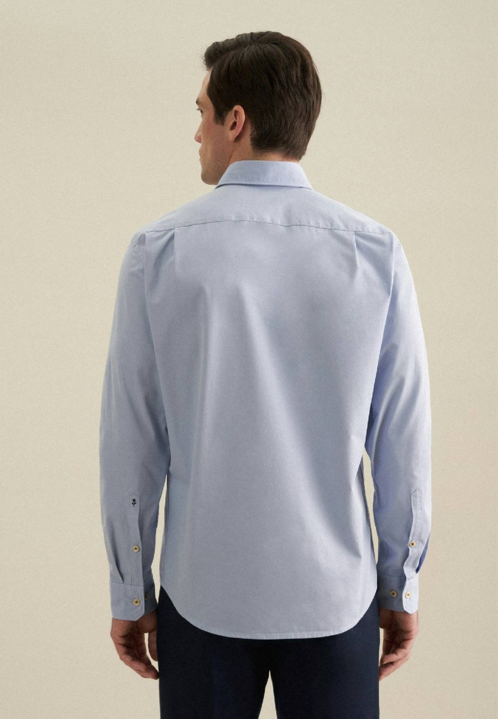 Studio Seidensticker Twill Casual Hemd in Regular mit Kentkragen Im Verkauf