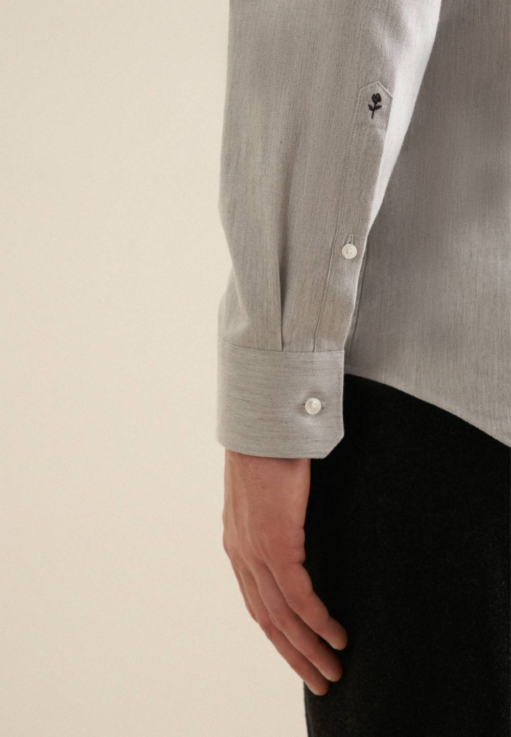 Studio Seidensticker Flanell Flanellhemd in Shaped mit Kentkragen Outlet