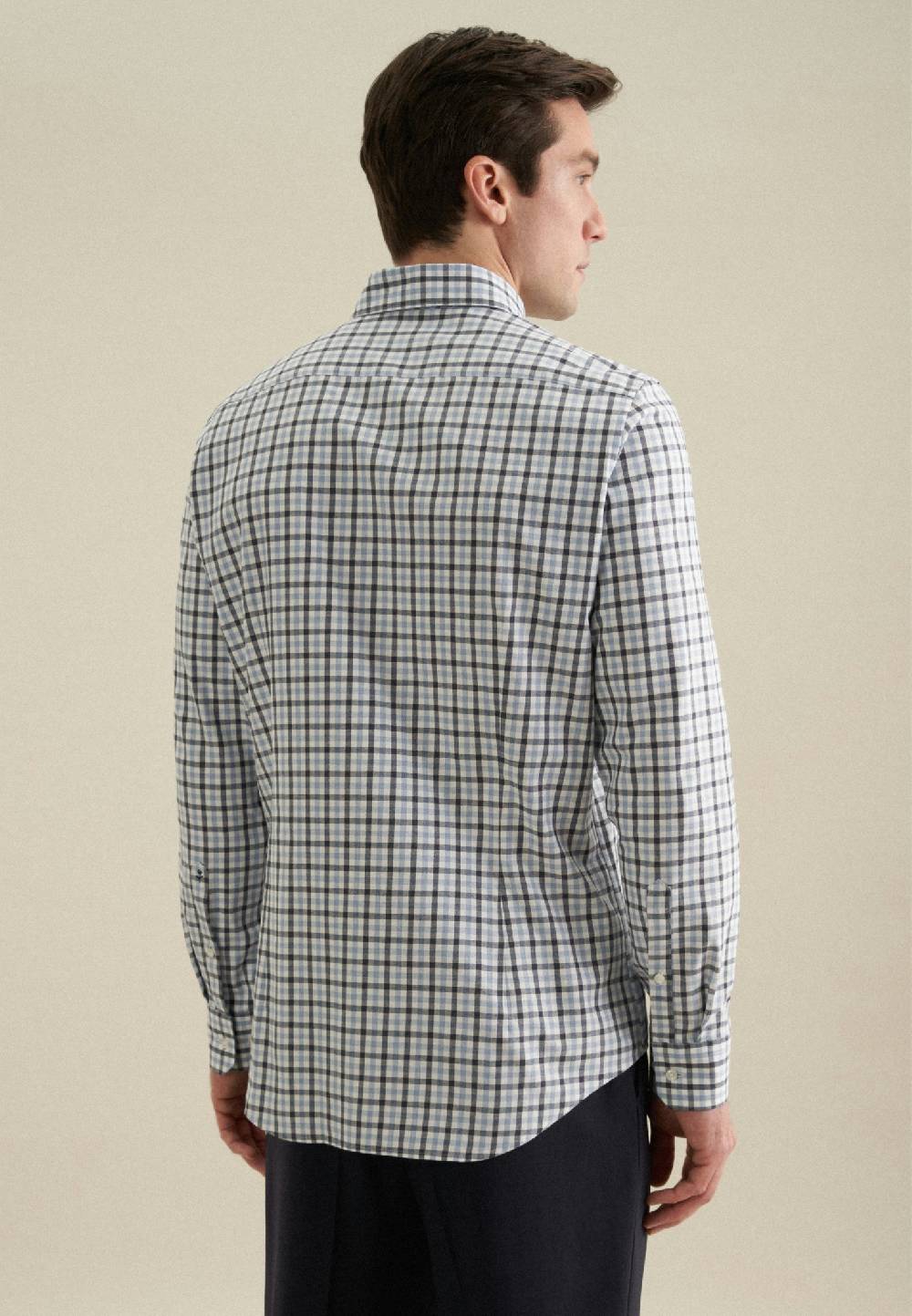 Studio Seidensticker Flanell Flanellhemd in Slim mit Button-Down-Kragen Fabrikverkauf