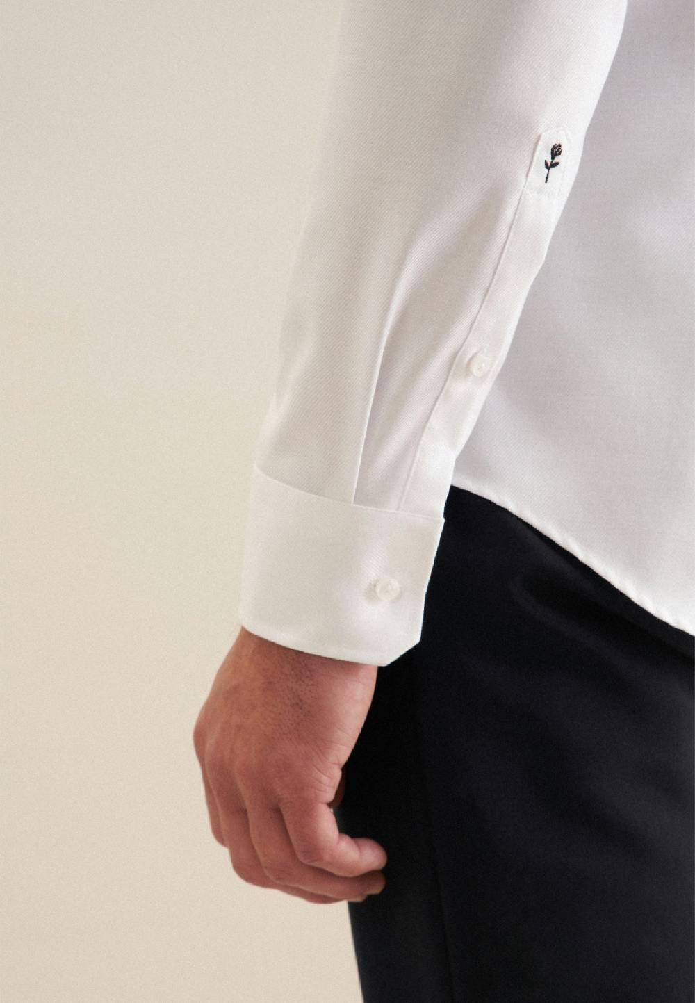 Studio Seidensticker Bügelleichtes Twill Business Hemd in Slim mit Kentkragen Sonderangebote
