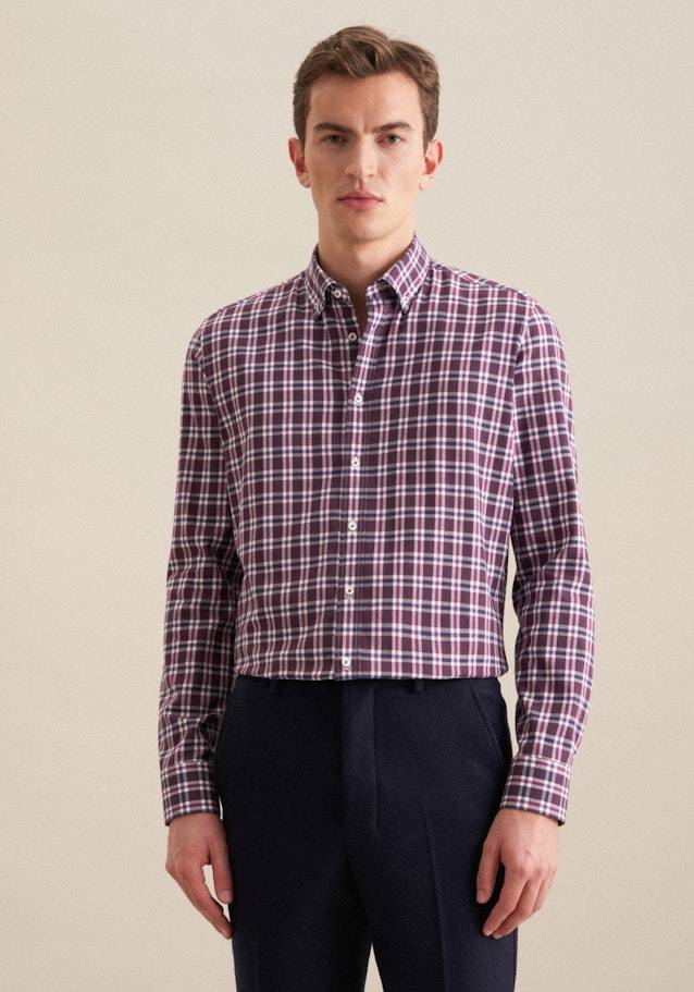 Studio Seidensticker Flanell Flanellhemd in Slim mit Button-Down-Kragen Vierteljährliche Förderung
