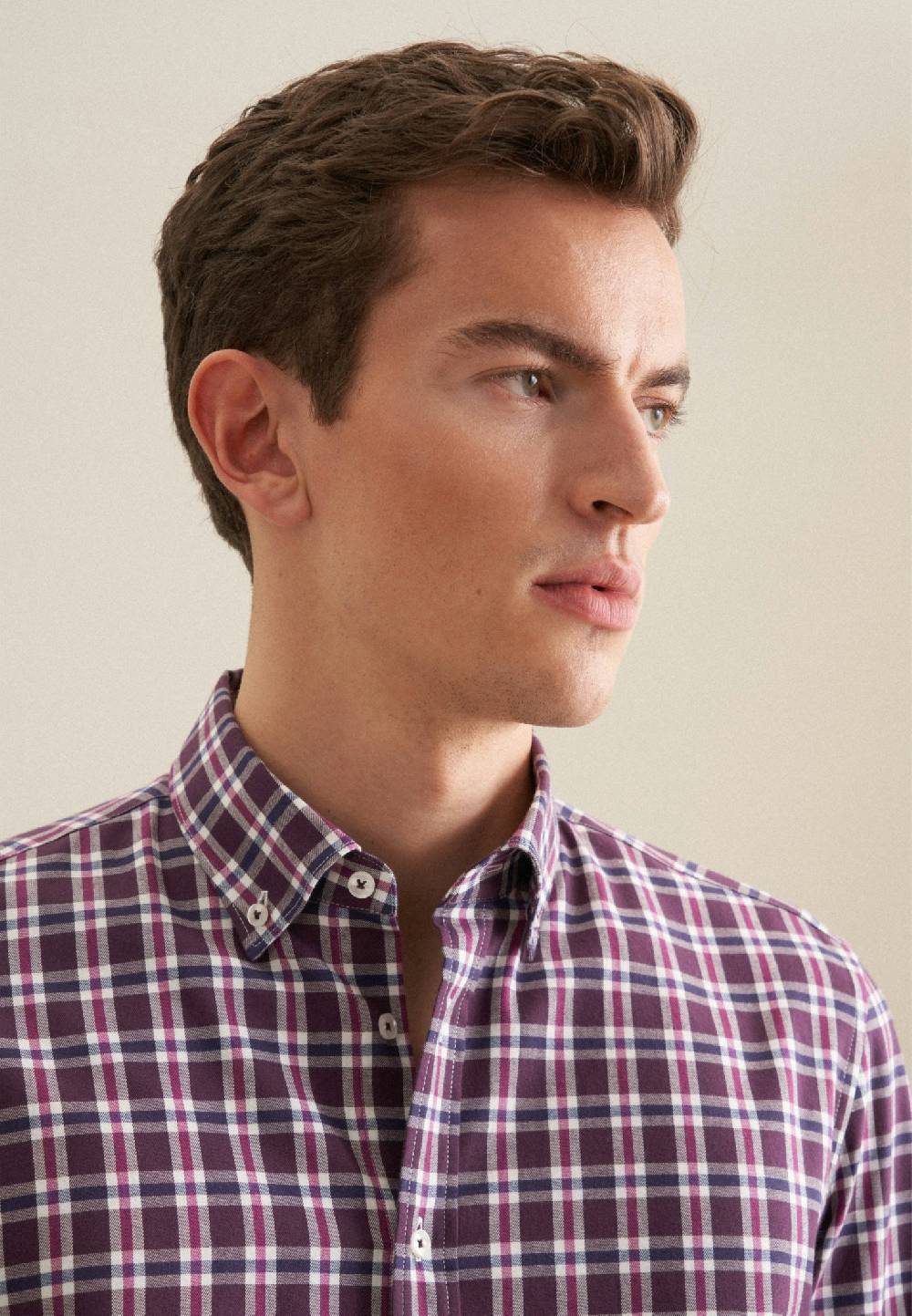 Studio Seidensticker Flanell Flanellhemd in Slim mit Button-Down-Kragen Vierteljährliche Förderung