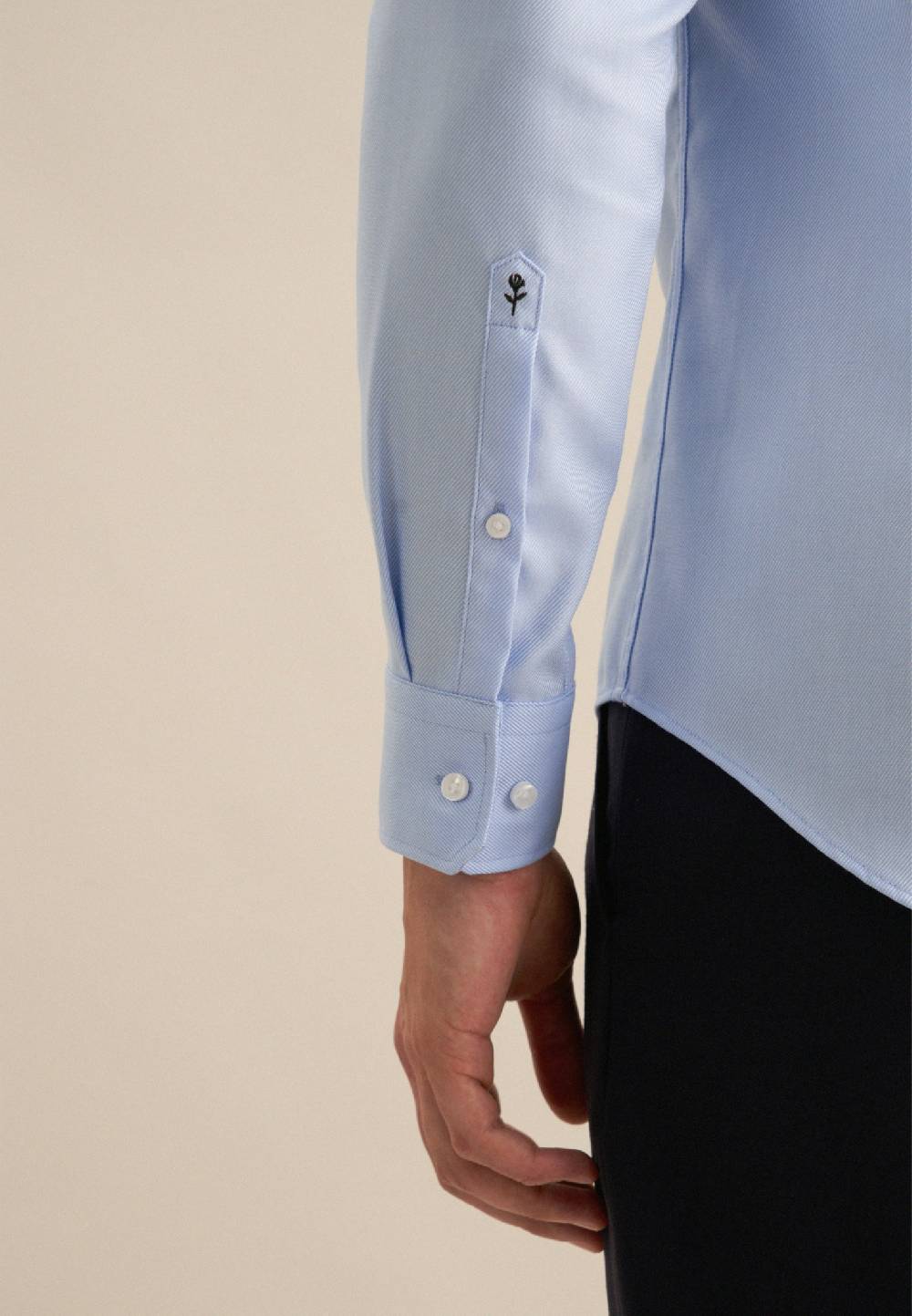 Studio Seidensticker Bügelleichtes Twill Business Hemd in Slim mit Kentkragen 50% Rabatt mit kostenlosem Versand
