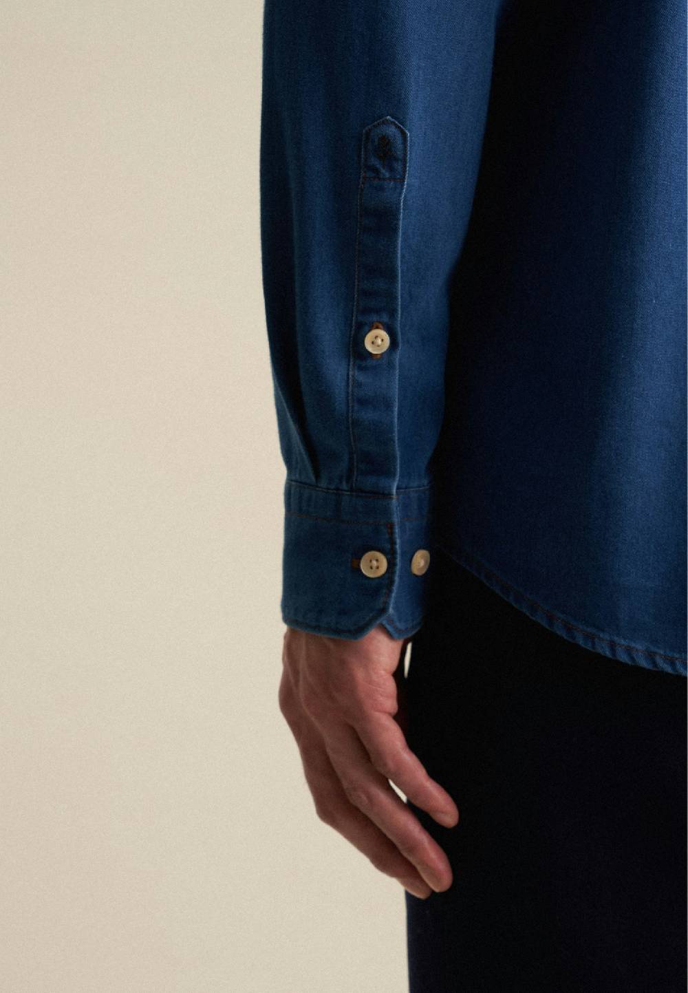Studio Seidensticker Denim Casual Hemd in Regular mit Button-Down-Kragen Kostenloser Versand