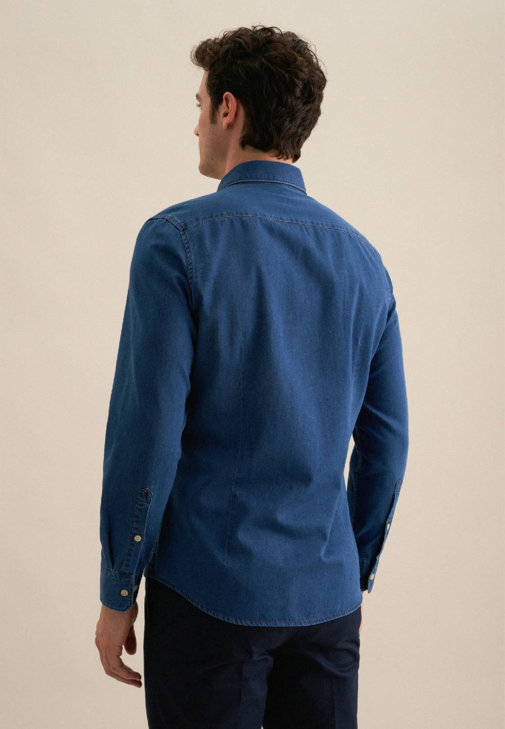 Studio Seidensticker Denim Casual Hemd in Slim mit Button-Down-Kragen Cyber Monday