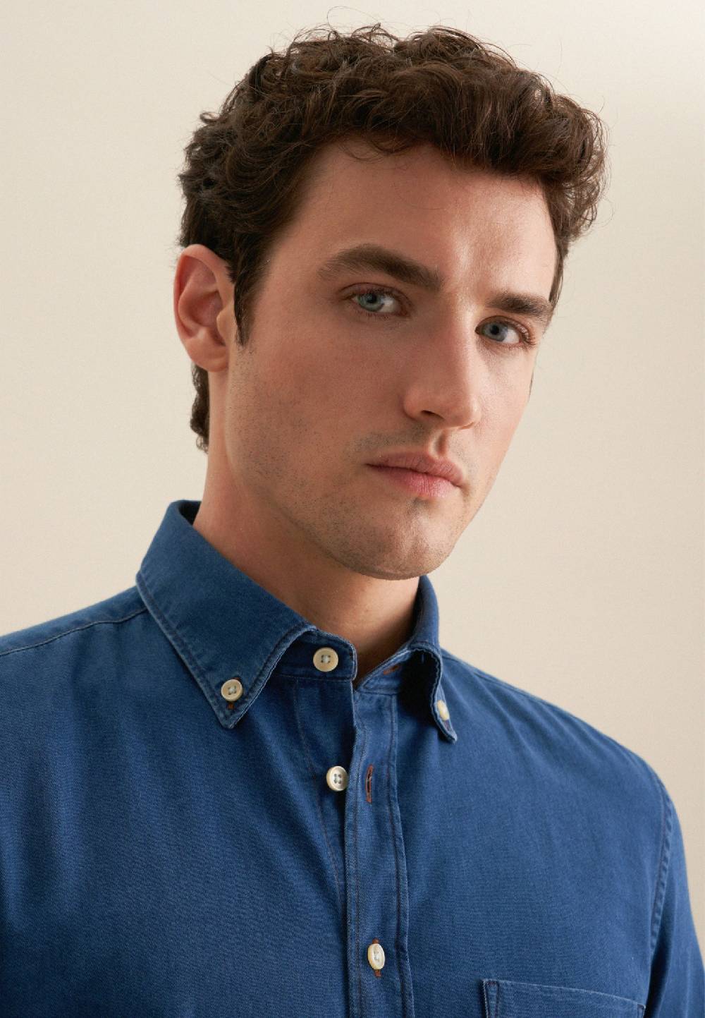 Studio Seidensticker Denim Casual Hemd in Slim mit Button-Down-Kragen Cyber Monday