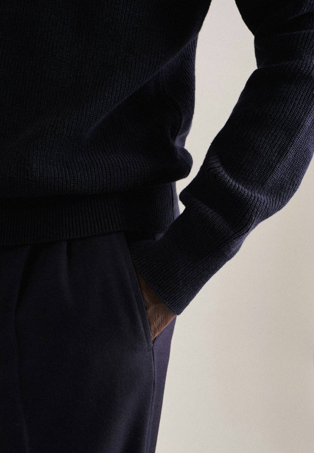 Studio Seidensticker Stehkragen Pullover Gerader Schnitt (Normal-Fit) Sonderangebot der Fabrik