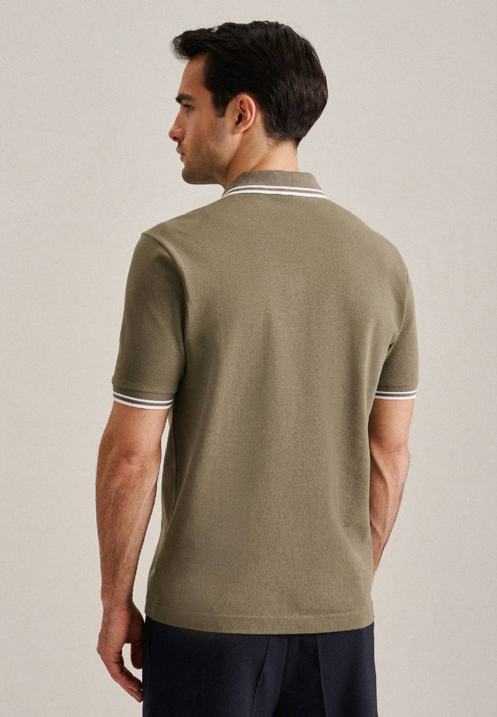 Studio Seidensticker Kragen Polo-Shirt Gerader Schnitt (Normal-Fit) Vierteljährliche Förderung
