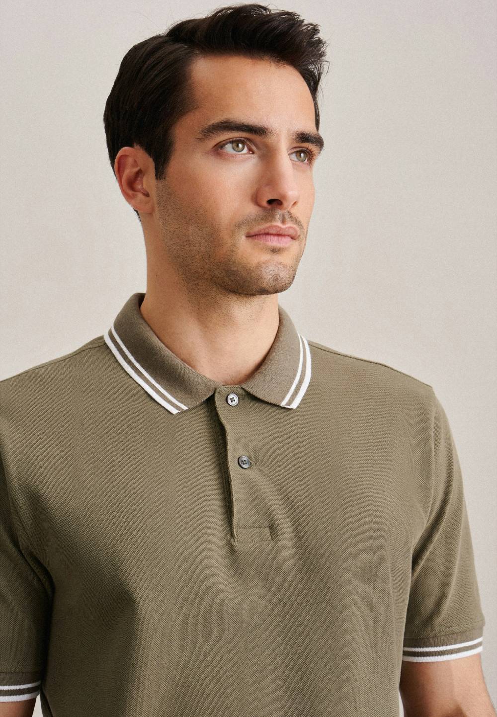 Studio Seidensticker Kragen Polo-Shirt Gerader Schnitt (Normal-Fit) Vierteljährliche Förderung