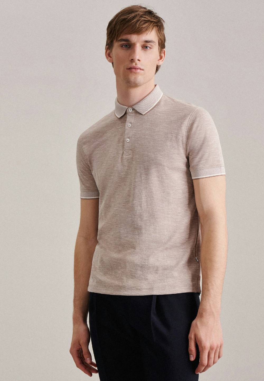 Studio Seidensticker Kragen Polo-Shirt Tailliert (Slim-Fit) Clearance-Verkauf
