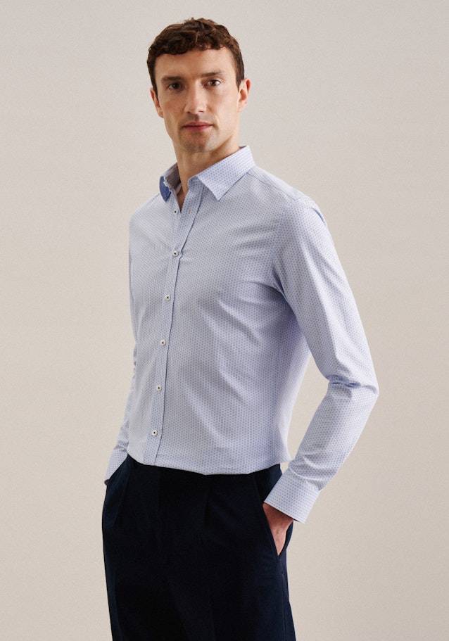 Studio Seidensticker Twill Business Hemd in Slim mit Covered-Button-Down-Kragen