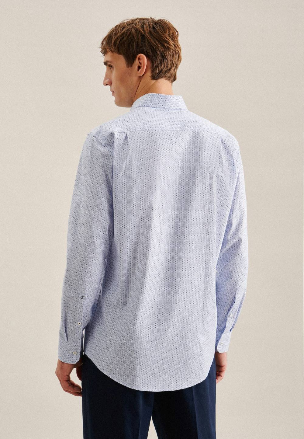 Studio Seidensticker Twill Business Hemd in Regular mit Covered-Button-Down-Kragen Nur für heute