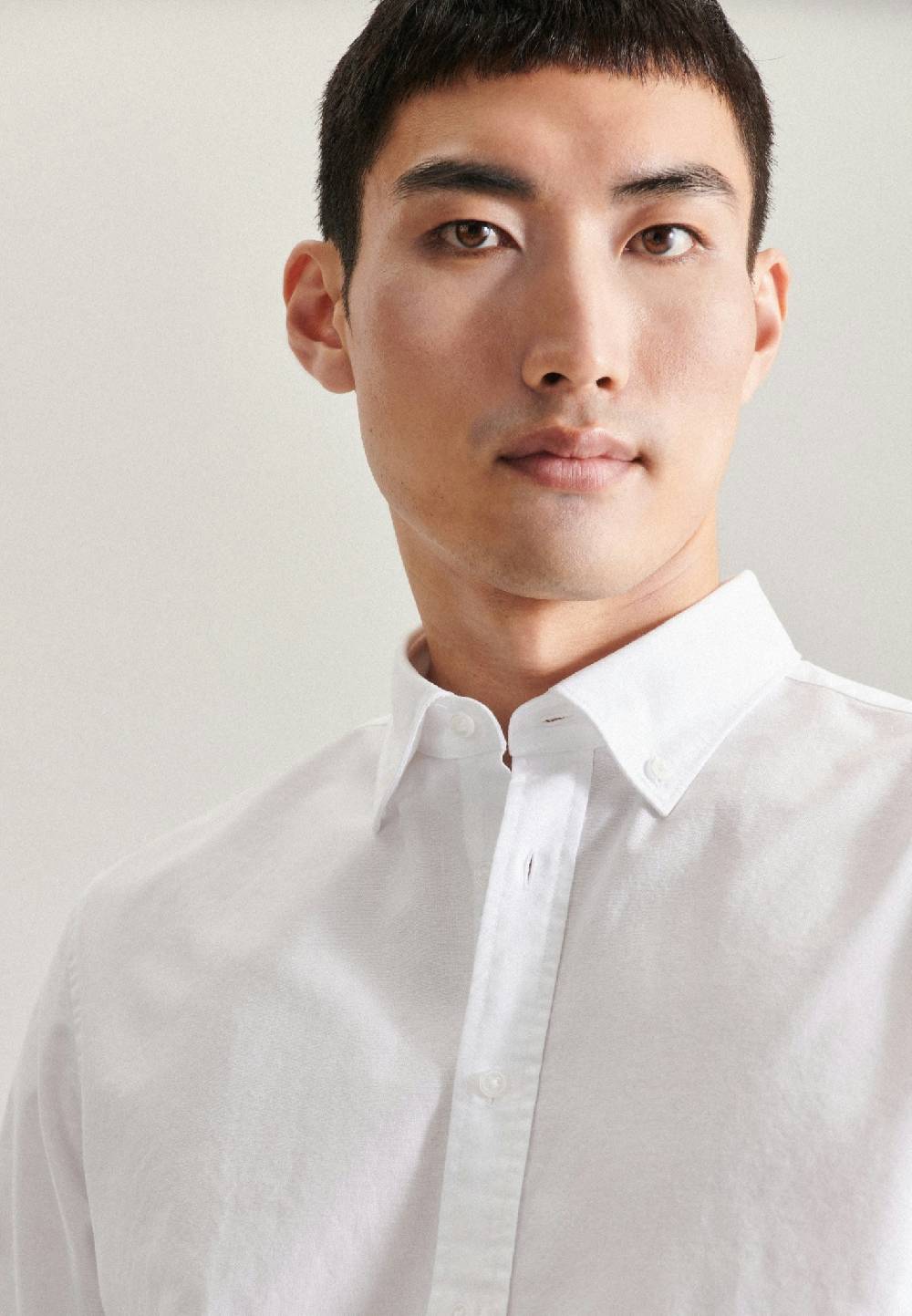 Studio Seidensticker Oxford Business Hemd in Shaped mit Button-Down-Kragen Online Outlet