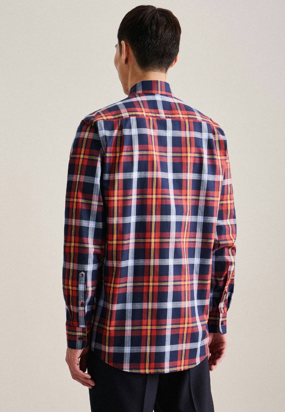 Studio Seidensticker Twill Flanellhemd in Regular mit Button-Down-Kragen Discount Store für neue Produkte