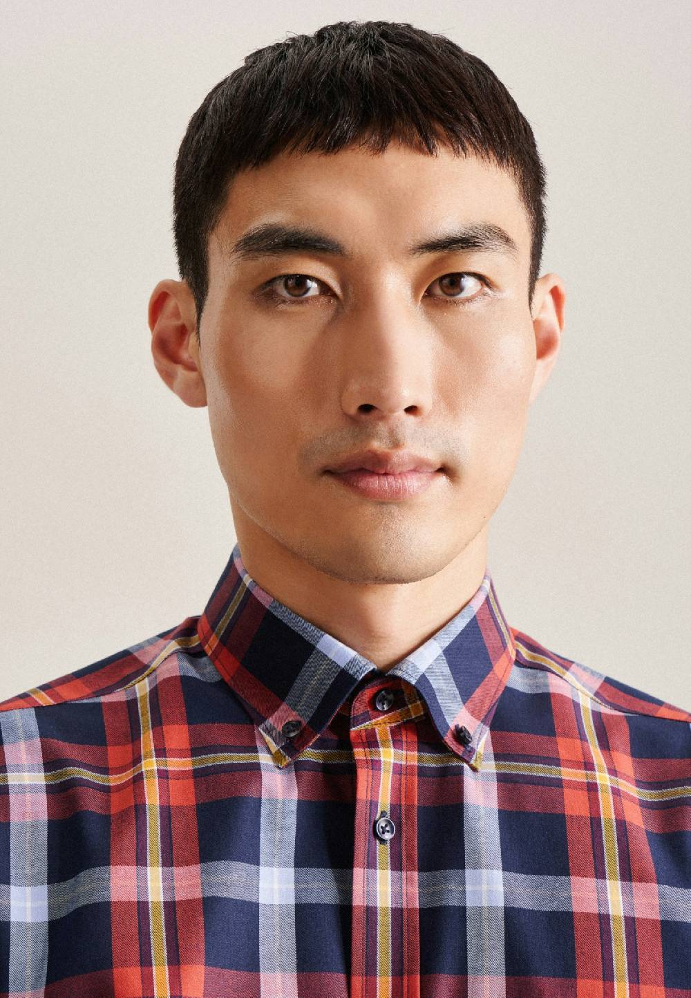 Studio Seidensticker Twill Flanellhemd in Regular mit Button-Down-Kragen Discount Store für neue Produkte