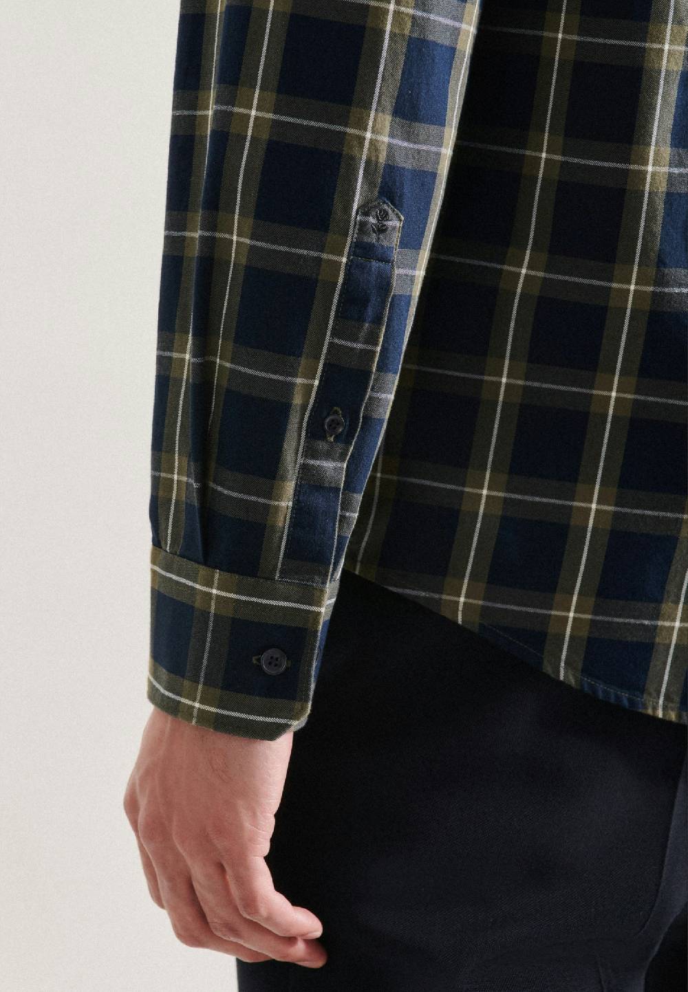 Studio Seidensticker Twill Casual Hemd in Regular mit Kentkragen Clearance-Verkauf