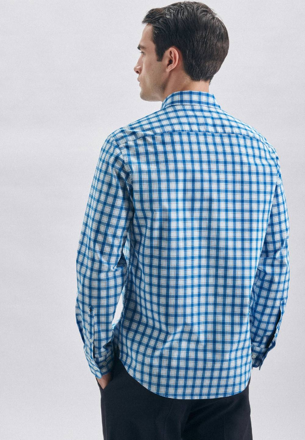Studio Seidensticker Popeline Casual Hemd in Regular mit Button-Down-Kragen Fabrikladen