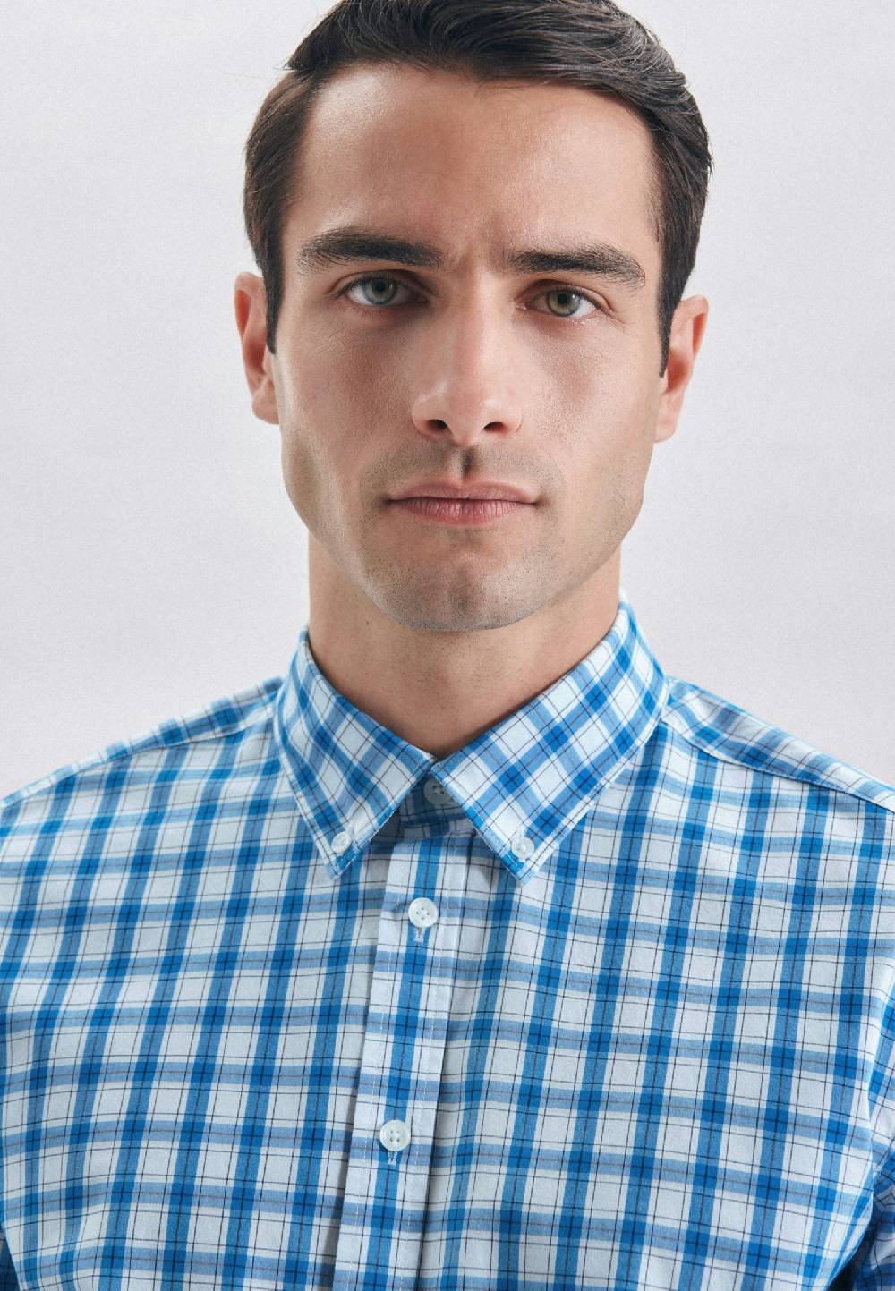 Studio Seidensticker Popeline Casual Hemd in Regular mit Button-Down-Kragen Fabrikladen