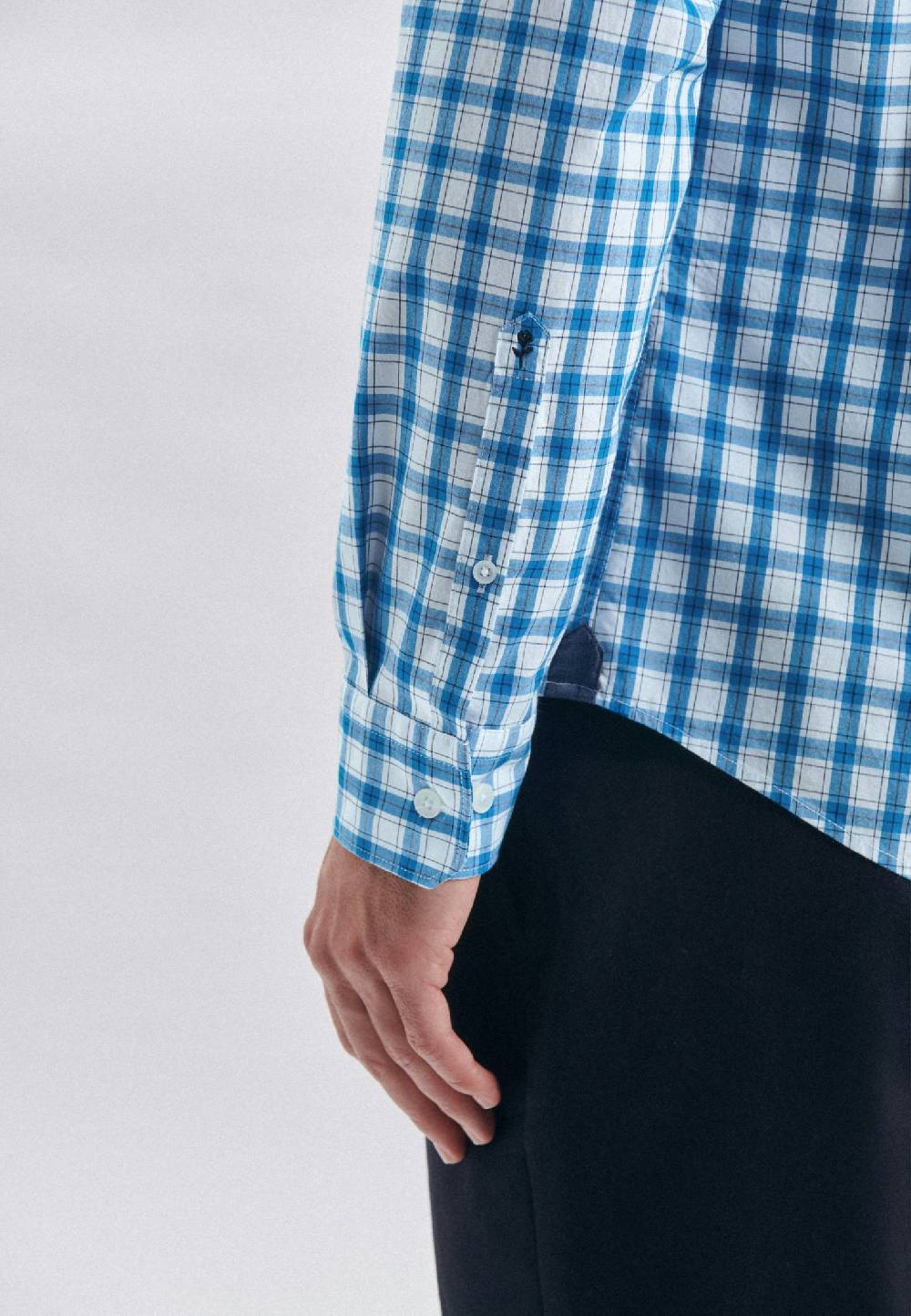 Studio Seidensticker Popeline Casual Hemd in Regular mit Button-Down-Kragen Fabrikladen