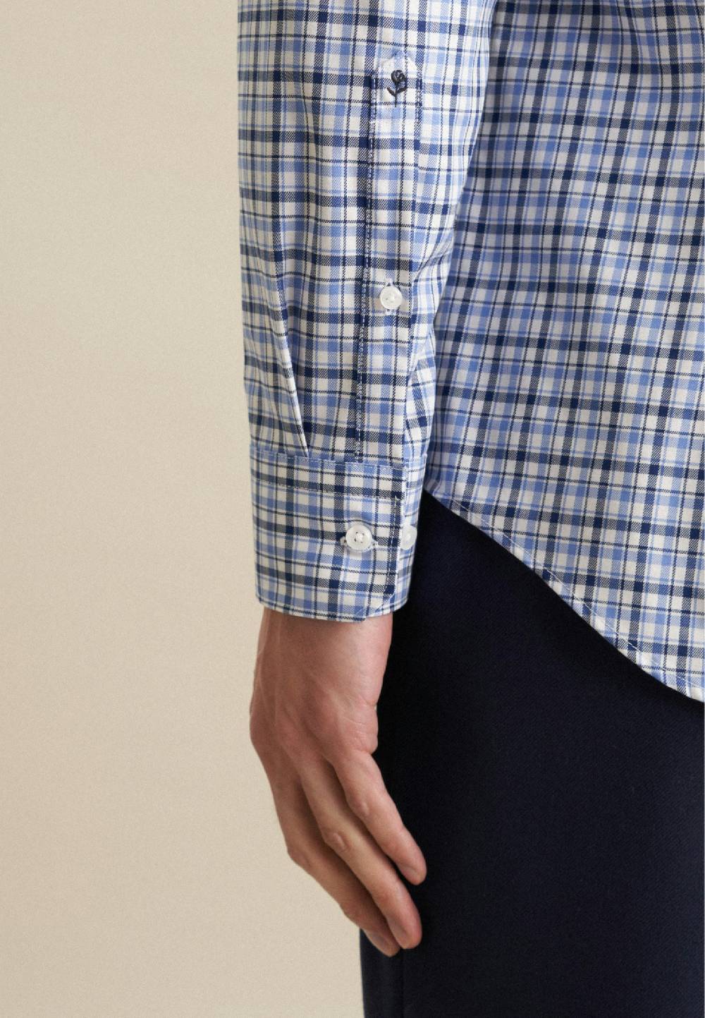Studio Seidensticker Bügelfreies Twill Business Hemd in Shaped mit Button-Down-Kragen Online Shopping