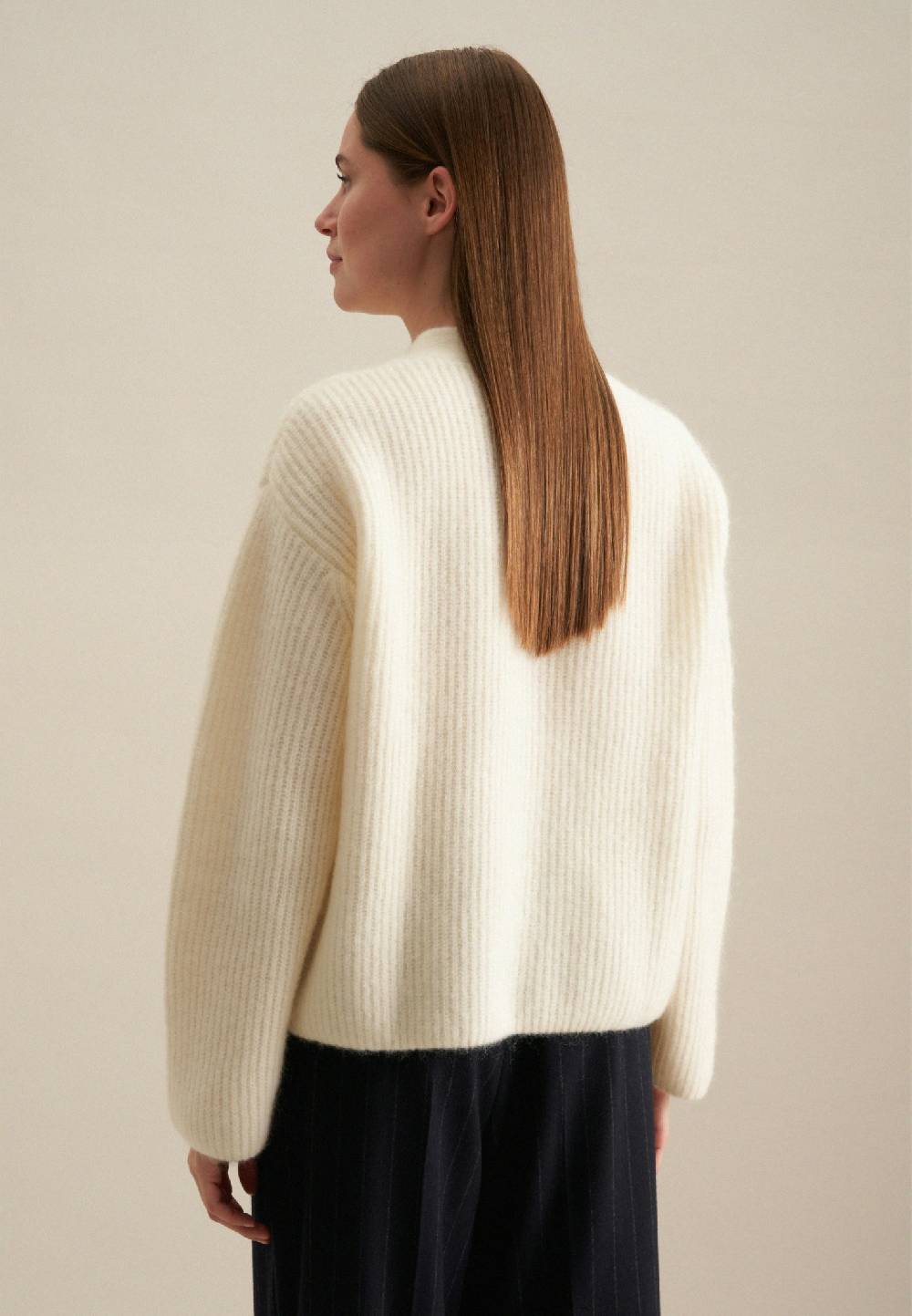 Studio Seidensticker V-Neck Strick-Jacke Oversized Tägliche Deals