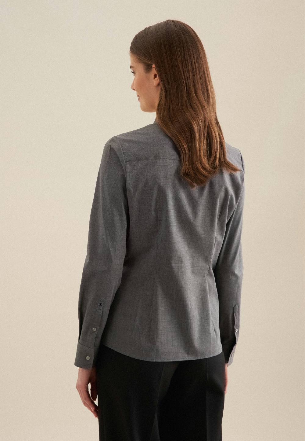Studio Seidensticker Bügelfreie Fil a fil Hemdbluse 50% Rabatt mit kostenlosem Versand