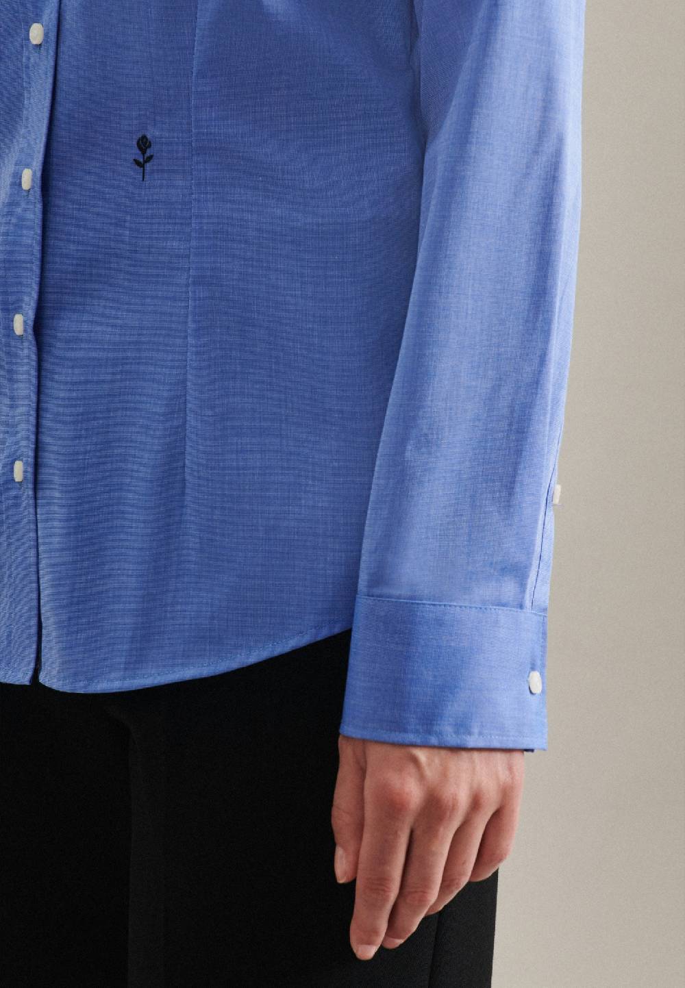 Studio Seidensticker Bügelfreie Fil a fil Hemdbluse 50% Rabatt für begrenzte Zeit