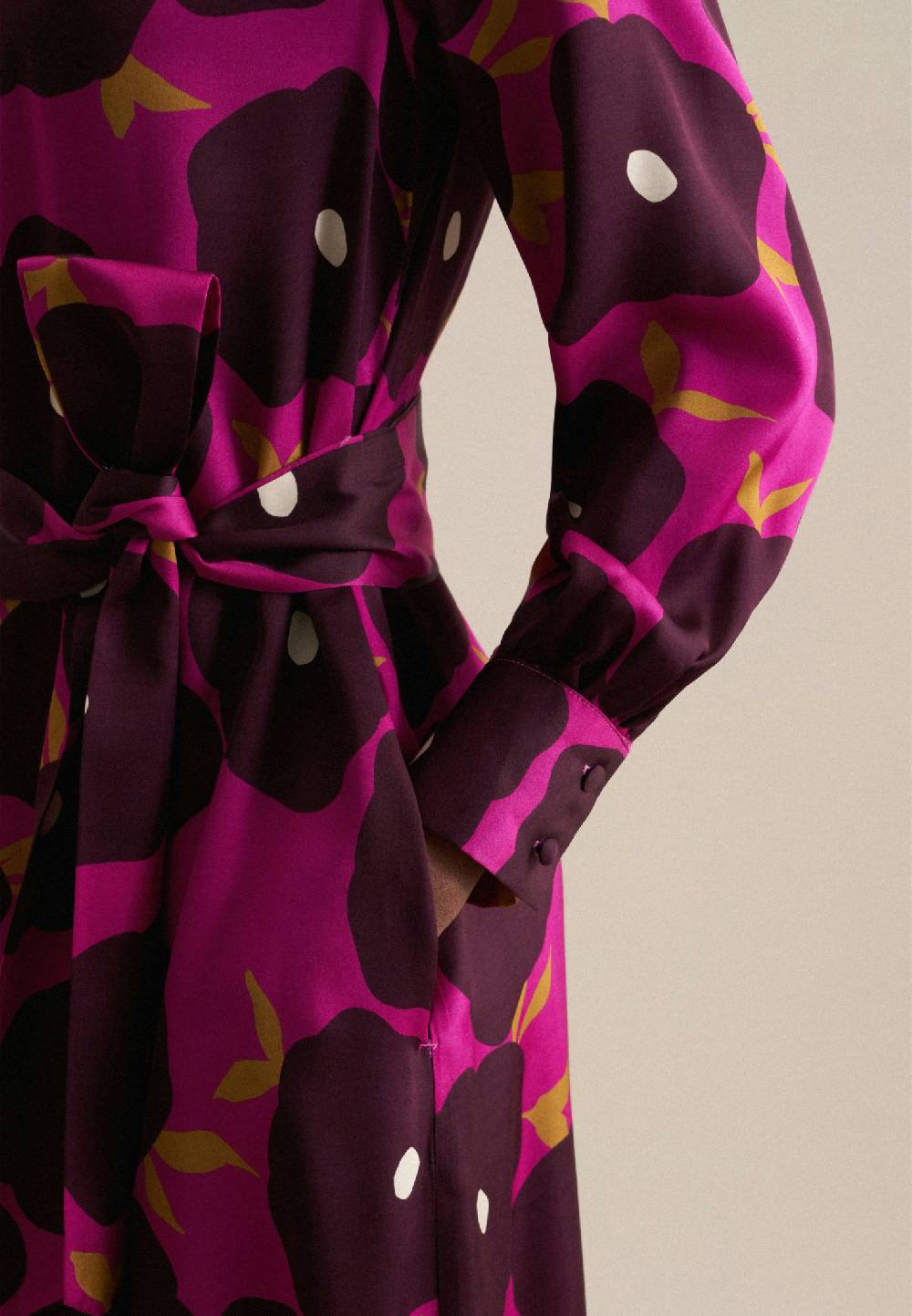 Studio Seidensticker Satin Midi Kleid Auslauf