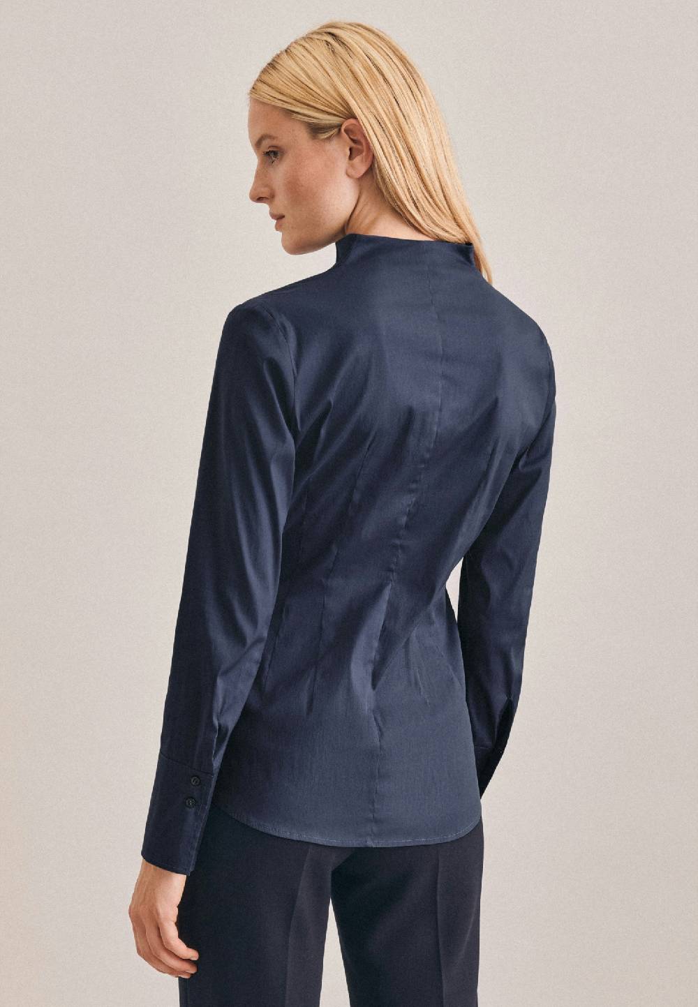 Studio Seidensticker Popeline Kelchkragenbluse Online Shopping