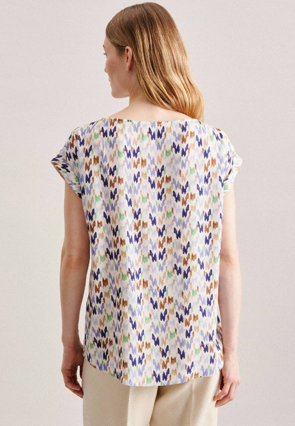 Studio Seidensticker Kurzarm Krepp Shirtbluse Top Angebot