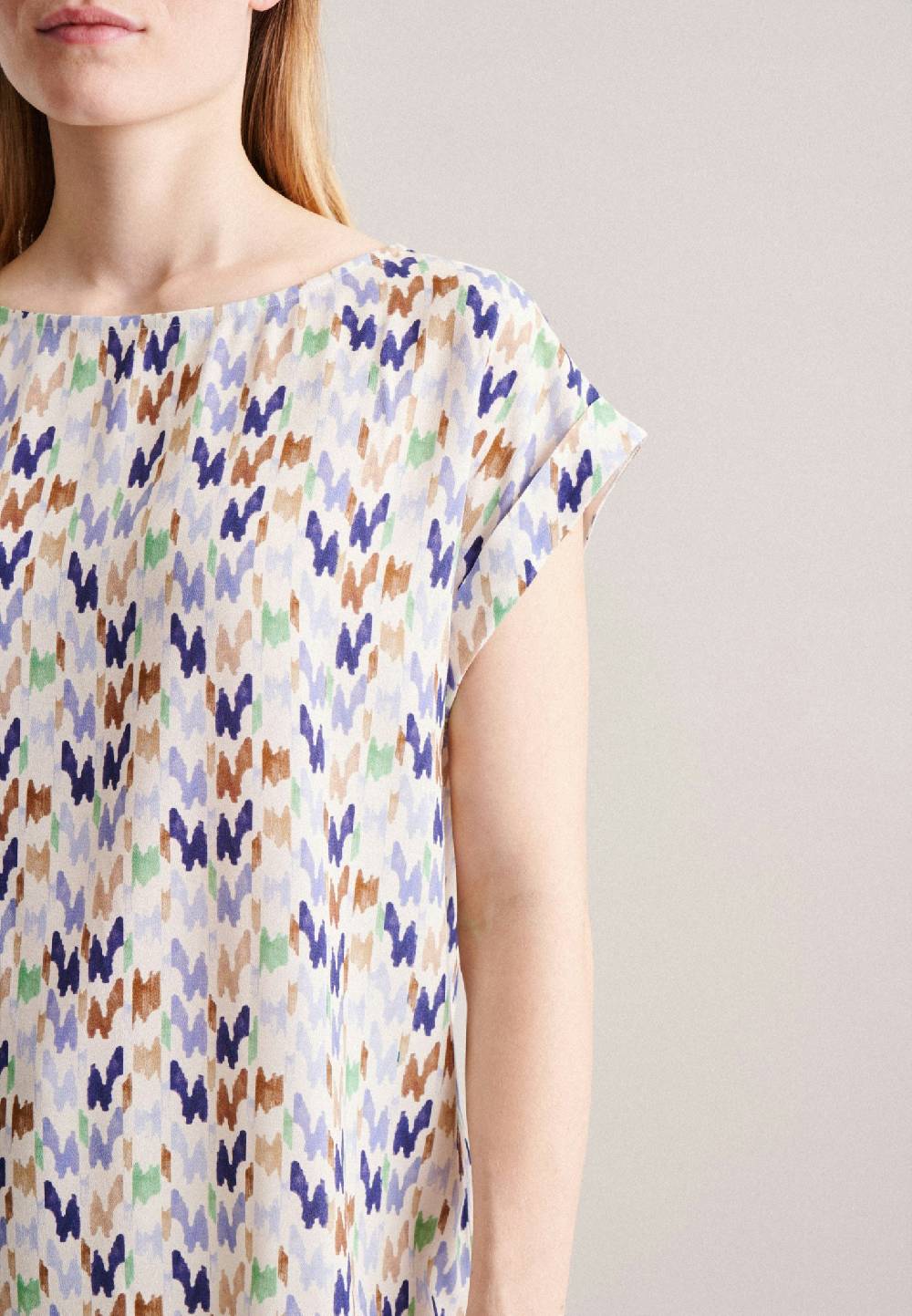 Studio Seidensticker Kurzarm Krepp Shirtbluse Top Angebot